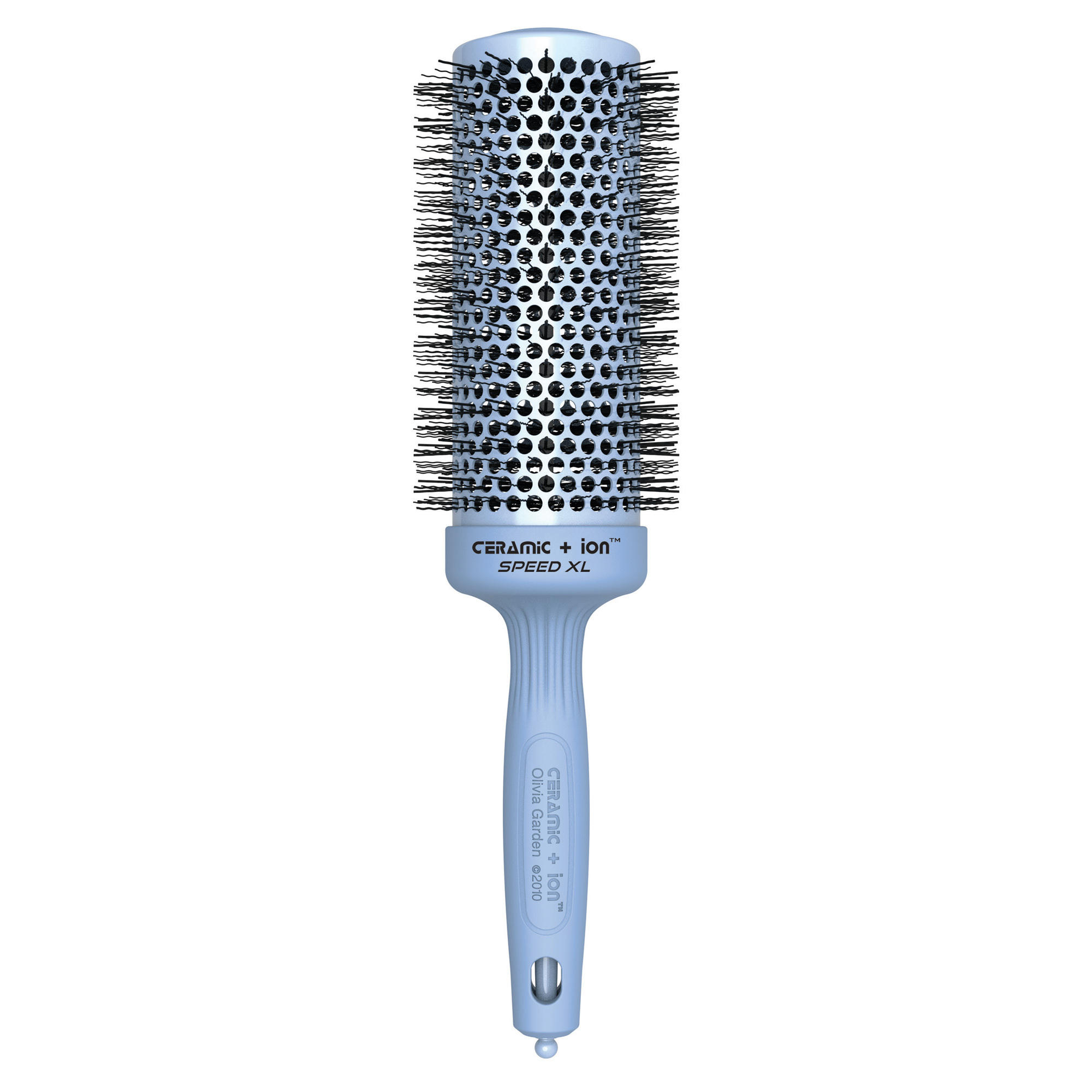 Olivia Garden Blossom Ceramic Ion 2-1/8" Thermal Round Brush - Blue